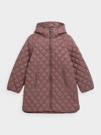 Пуховик для дівчаток 4F DOWN JACKET F271 4FJAW23TDJAF271-82S бежевий