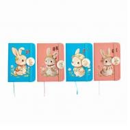 Блокнот на резинке Malevaro Rabbit 1 А7 80 лист. линия