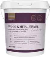 Емаль акрилова Kolorit для деревини та металу Wood and Metal Enamel, база А білий глянець 2 л