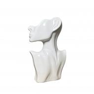 Ваза керамічна Nana ceramics Мадам 25 см білий глянець