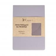 Простынь на резинке Моно 180x200 см сизый