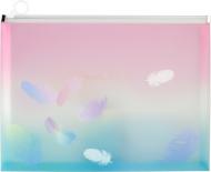 Папка с zip-замком А4+ Colourful Feather 1452-91-a Axent