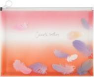Папка с zip-замком А4+ Colourful Feather 04 	1452-94-a Axent