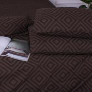 Наволочка Ranforce Elite 17-0624 Geometry Brown 60x60 см коричневий MirSon