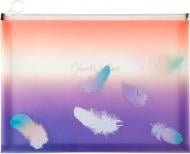 Папка на zip-замку А4+ Colourful Feather 02 1452-92-a Axent