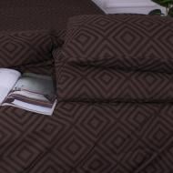 Наволочка Ranforce Elite 17-0624 Geometry Brown 70x70 см коричневый MirSon