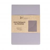 Простынь на резинке Моно 160x200 см сизый