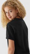 Футболка 4F TSHIRT F0825 4FJAW23TTSHF0825-20S р.152 черный