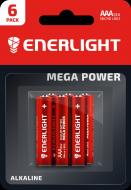 Батарейка лужна Enerlight MEGA POWER AAA (мізинчикові) 6 шт. (90030106)