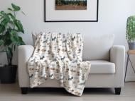 Плед Frannel Love Cats 160x200 см біло-бежевий La Nuit