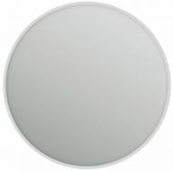 Зеркало ЮВЕНТА Aluminum Simple (Round) в белой раме без подсветки d600 AlumSMR-60