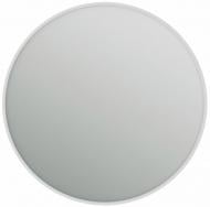 Зеркало ЮВЕНТА Aluminum Simple (Round) в белой раме без подсветки d700 AlumSMR-70