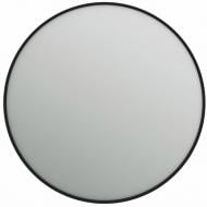 Зеркало ЮВЕНТА Aluminum Simple (Round) в черной раме без подсветки d700 AlumSMR-70