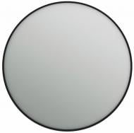Зеркало ЮВЕНТА Aluminum Simple (Round) в черной раме без подсветки d800 AlumSMR-80