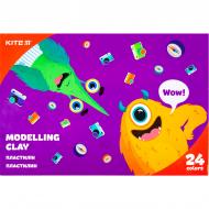 Пластилин восковой 24 цвета 480 грамм Jolliers K20-089 KITE