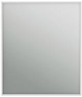 Зеркало ЮВЕНТА Aluminum Simple (Square) в белой раме без подсветки 700х600 AlumSMSq-70