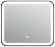 Зеркало ЮВЕНТА LED Faro прямоугольное R4 плюс чёрная рама с сенсором 700х600 FrM-70