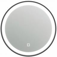 Зеркало ЮВЕНТА LED Faro (Round) плюс черная рама с сенсором d600 FrMR-60