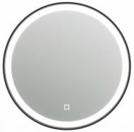 Зеркало ЮВЕНТА LED Faro (Round) плюс черная рама с сенсором d700 FrMR-70