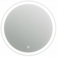 Зеркало ЮВЕНТА LED Faro (Round) плюс белая рама с сенсором d800 FrMR-80