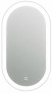 Зеркало ЮВЕНТА LED Faro (Oval) плюс белая рама с сенсором 500х900 FrMOv-50