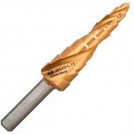 Сверло ступенчатое Bosch HSS-TiN 9 ступ 4-12 мм 1 шт. 2608597525