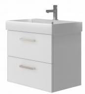 Тумба ЮВЕНТА Manhattan Mnh-70 белая с умывальником Stance-70 Тумба ЮВЕНТА Manhattan Mnh-70 белая с умывальником Stance-70
