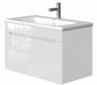 Тумба с умывальником ЮВЕНТА Tv-80 белая с умывальником Soft-80
