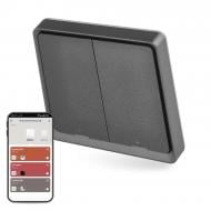 Розумний вимикач бездротовий Emos H5015 2 кнопки ZigBee 3.0 сірий