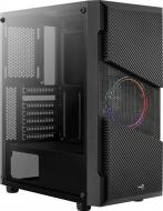 Корпус AeroCool Menace FRGB-G-BK-v1 Tempered Glass Black (Menace FRGB-G-BK-v1)