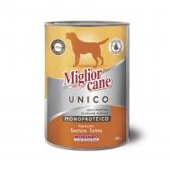 Корм влажный Morando Migliorcane UNICO Rustic индейка 400 г