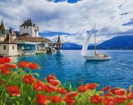 Набор для творчества со стразами на картоне 5D Остров мечты 21x25 см (JA20977) GoToArt