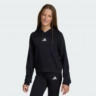 Джемпер Adidas JG GLAM SWT BLACK/SILVMT KB7047 р.152 чорний