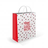 Пакет подарунковий S 14x17x7 cм Сердечка Львівська Мануфактура Друку Пакет подарунковий S 14x17x7 cм Сердечка Львівська Мануфактура Друку