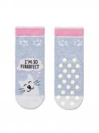 Шкарпетки дитячі для дівчаток Conte-Kids Tip-Top (антиковзкі) 7С-54СП 403 р.16 світло-блакитний