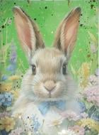 Пакет подарочный Зайчик 18x23x10 см