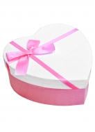 Коробка подарункова у вигляді серця з бантом 15,5х14,8х7 см