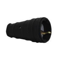 Гніздо ТЕССО TA4001 із заземленням 230В 16А каучук чорний