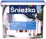 Краска акриловая водоэмульсионная Sniezka Standart Fasad мат белый 3 л 4,2 кг