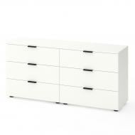 Комод Metkas Home A025 1500x708x420 мм белый снег/белый снег Комод Metkas Home A025 1500x708x420 мм белый снег/белый снег