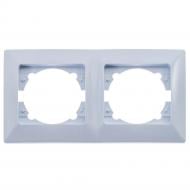 Рамка двухместная Quantum серия BEATA горизонтальная белый QM-902-82