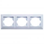 Рамка трехместная Quantum серия BEATA горизонтальная белый QM-902-83