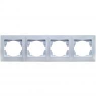 Рамка четырехместная Quantum серия BEATA горизонтальная белый QM-902-84