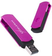 Флеш-память USB Exceleram P2 Series Purple/Black 64 ГБ USB 2.0 (EXP2U2PUB64)
