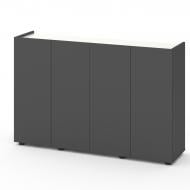 Комод Metkas Home MB020 4д ЛДСП 1400x920x350 мм антрацит/білий сніг/антрацит