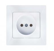 Розетка побутова без заземлення серія BEATA IP20 білий QM-902-46