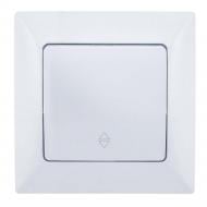 Вимикач прохідний одноклавішний серія BEATA без підсвітки білий QM-902-31 Вимикач прохідний одноклавішний серія BEATA без підсвітки білий QM-902-31