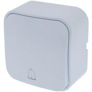 Кнопка дзвінка одноклавішний без підсвітки білий QM-PMD-00010