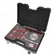 Съемник ступицы сборный Forsage с механическим винтоми 9пр (5 сменных лап), в кейсе