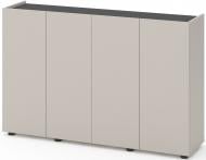 Комод Metkas Home MB020 4д ЛДСП 1400x920x350 мм кашемир/антрацит/кашемир